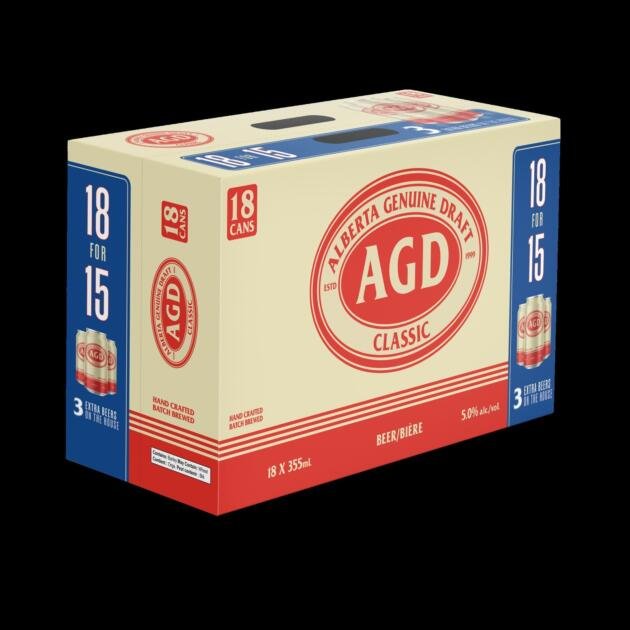 Alberta Genuine Draft 18 Cans