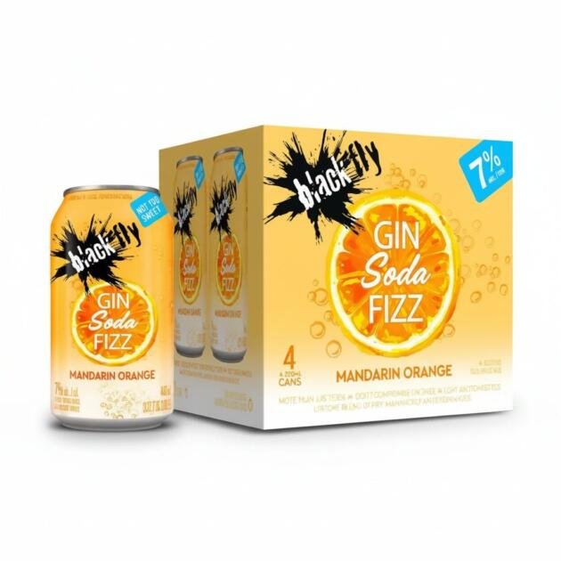 Black Fly Orange Gin Soda Fizz