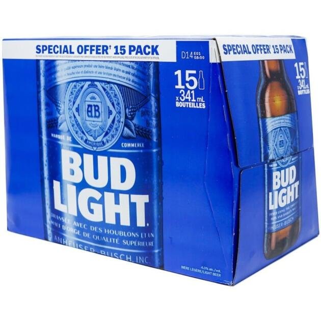 Bud Light 15 Btls