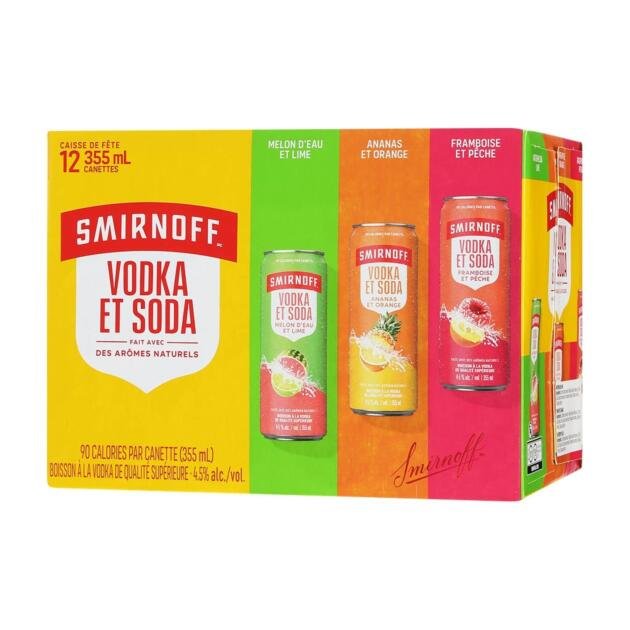 Smirnoff Vodka Soda Party Pack
